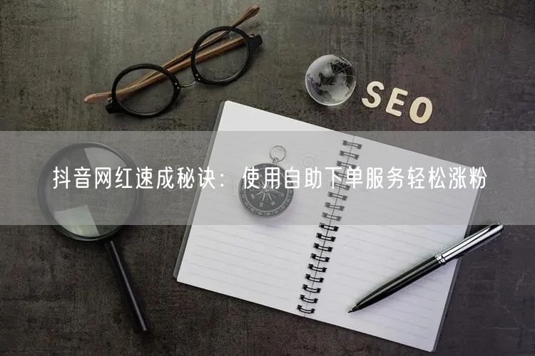 抖音网红速成秘诀:使用自助下单服务轻松涨粉